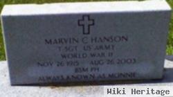 Marvin C "monnie" Hanson