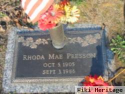Rhoda Mae Shamblin Presson