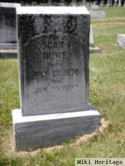 Oscar F Rowe