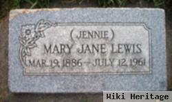 Mary Jane "jennie" Lewis