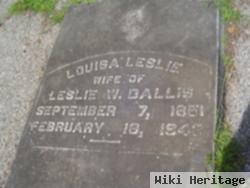 Louisa Leslie Dallis