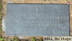 Pvt Alva Carl Mccalley