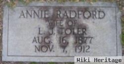 Annie E Radford Toler