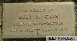 Ruby M Cain