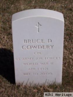 Bruce D Cowdery