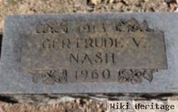 Gertrude V Nash