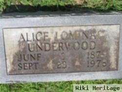 Alice Leona Lominac Underwood