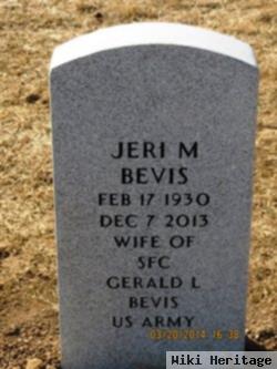 Jeri M Bevis