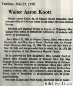 Walter Aaron Knott