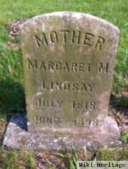 Margaret M Lindsay