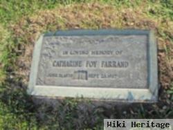 Catharine Foy Farrand