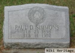 Paul D Simmons