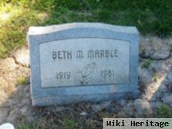 Beth M Marble