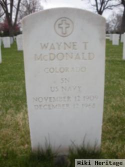 Wayne T Mcdonald