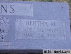 Bertha M Watkins