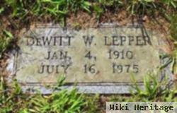 Dewitt W. Lepper