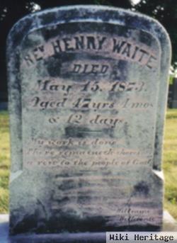 Rev Henry Waite