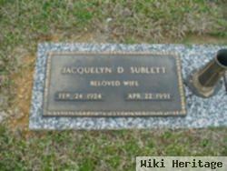 Jacquelyn Dickey Sublett