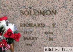 Richard Y "budge" Solomon