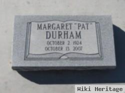 Margaret "pat" Durham