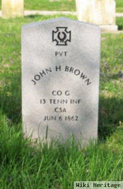 Pvt John H. Brown