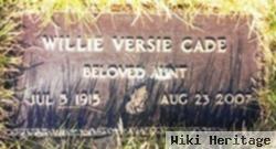 Willie Versie Ellis Cade