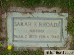 Sarah F Rhoads