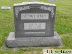 Porter M Rowland