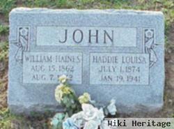 Haddie Louisa Husk John