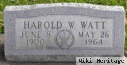 Harold W Watt