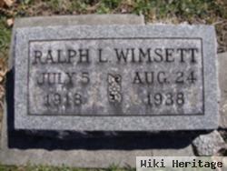 Ralph L. Wimsett