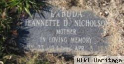 Jeannette D Labuda Nicholson