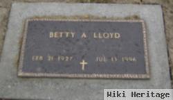 Betty A Lloyd