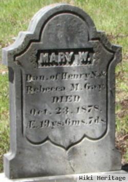 Mary W Gay