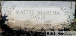 Martha "mattie" Hendon Davis