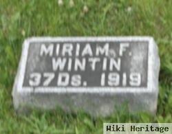 Miriam Frances Wintin