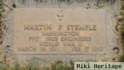 Martin F Stemple