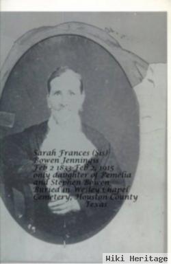 Sarah Frances "sis" Bowen Jennings