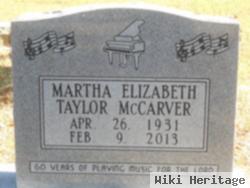 Martha Elizabeth "liz" Taylor Mccarver