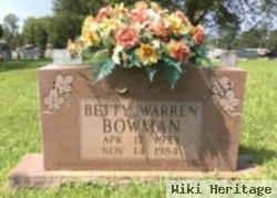Betty Warren Bowman