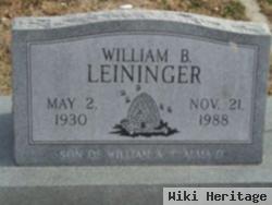 William B Leininger