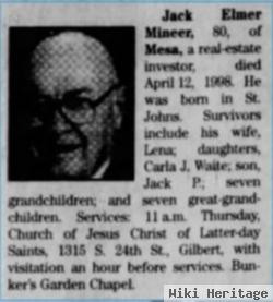 John Elmer "jack" Mineer