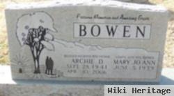 Archie D Bowen