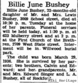 Billie June Bushey