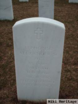 Pfc Alphonso Alexander, Sr