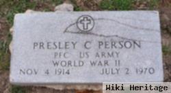 Pfc Presley C Person