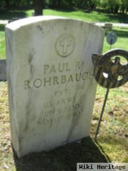 Pvt Paul Robert "bob" Rohrbaugh