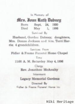 Joan Ruth Dabney