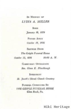 Lydia Agnes Miller