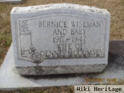 Bernice Josephine Wiseman Mccumsey